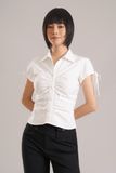  White Ruched Shirt 