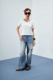  White Boxy Fit T-shirt 