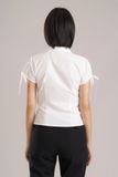  White Ruched Shirt 