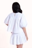  White Smock Mini Skirt 