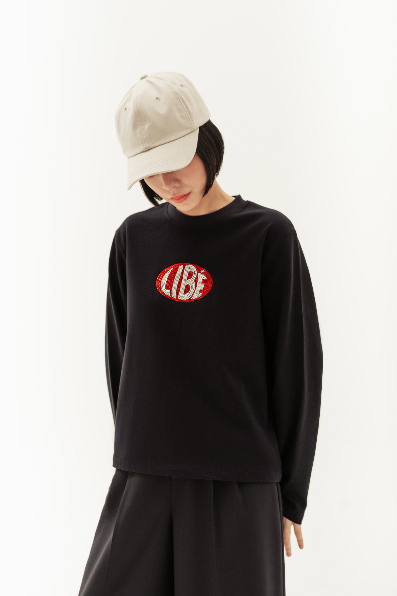  Bling LIBÉ Black Long Sleeve T-Shirt 