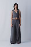  Grey Wide Leg Trousers 