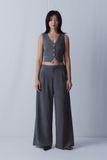  Grey Wide Leg Trousers 