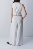  White Wide Leg Trousers 