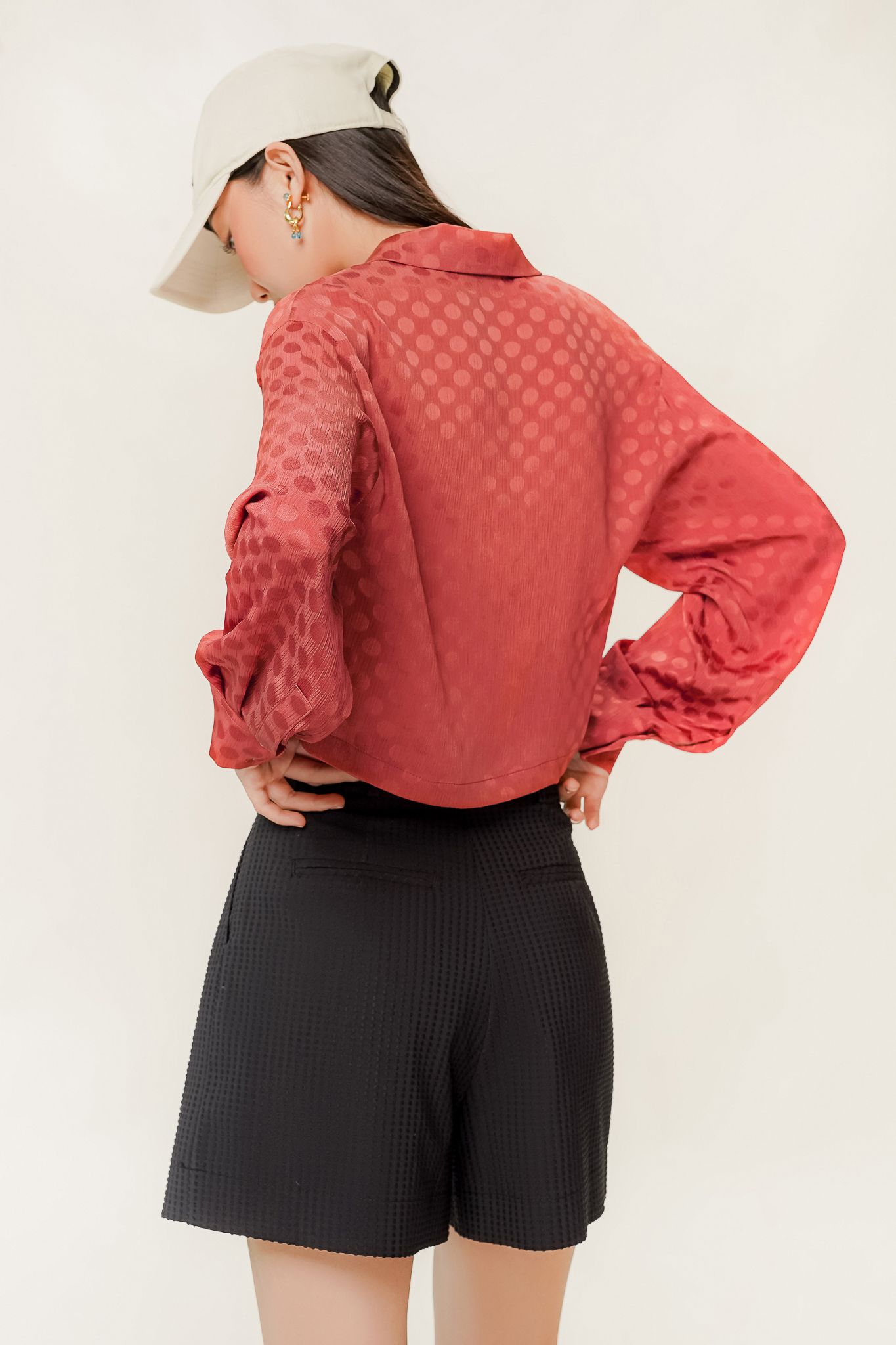  Rose Dawn Silk Crop Shirt 