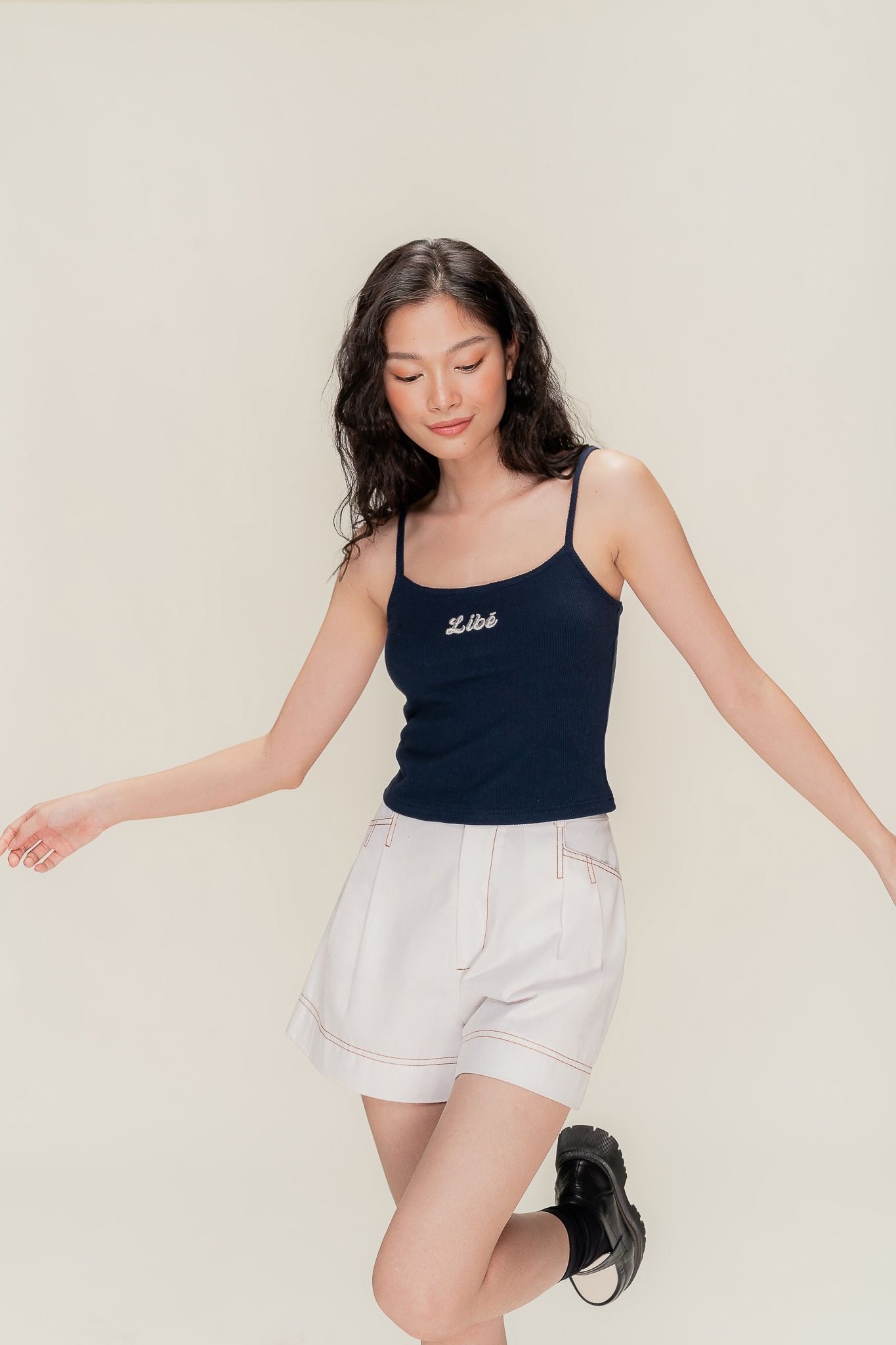  Navy LIBÉ Embroidered Cami Top 