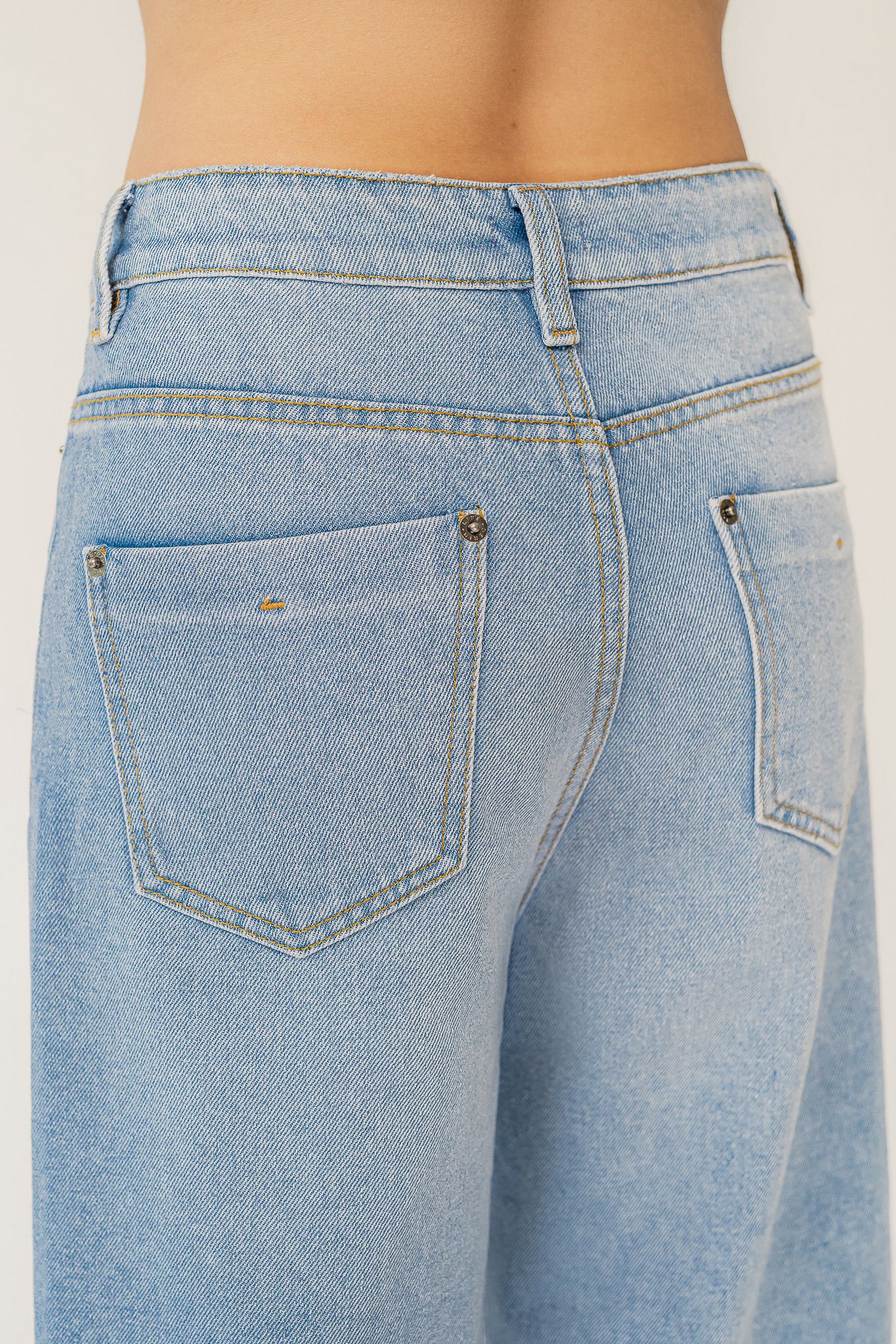 Light Blue High Waisted Straight Leg Jeans – LIBÉ