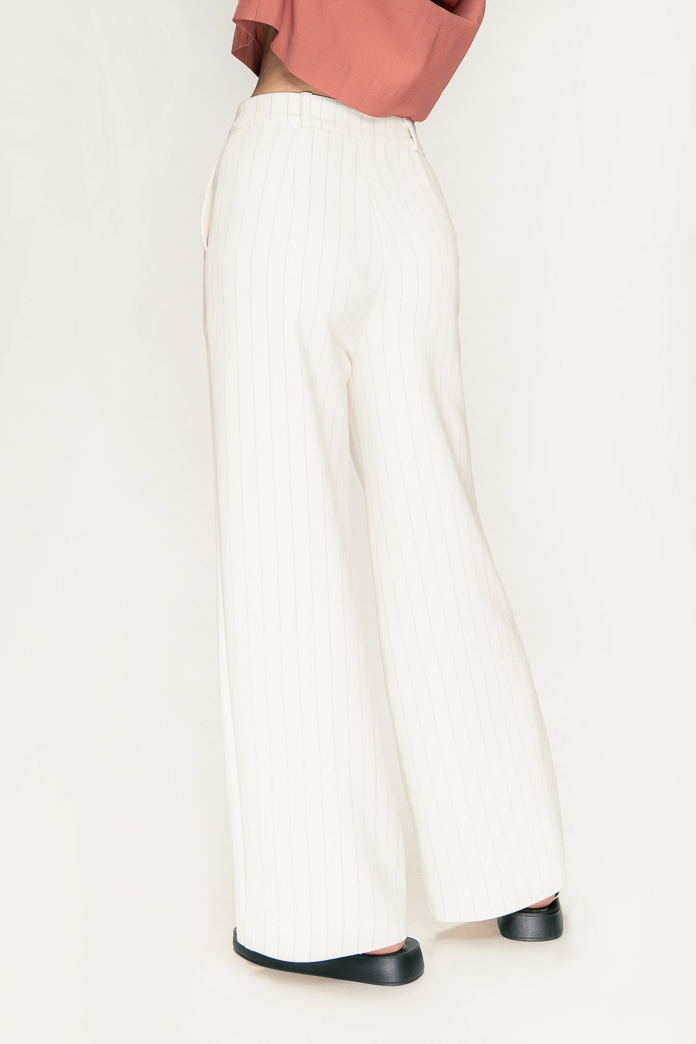  Striped Straight Leg Trousers 