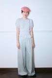  Blue Straight Leg Trousers 