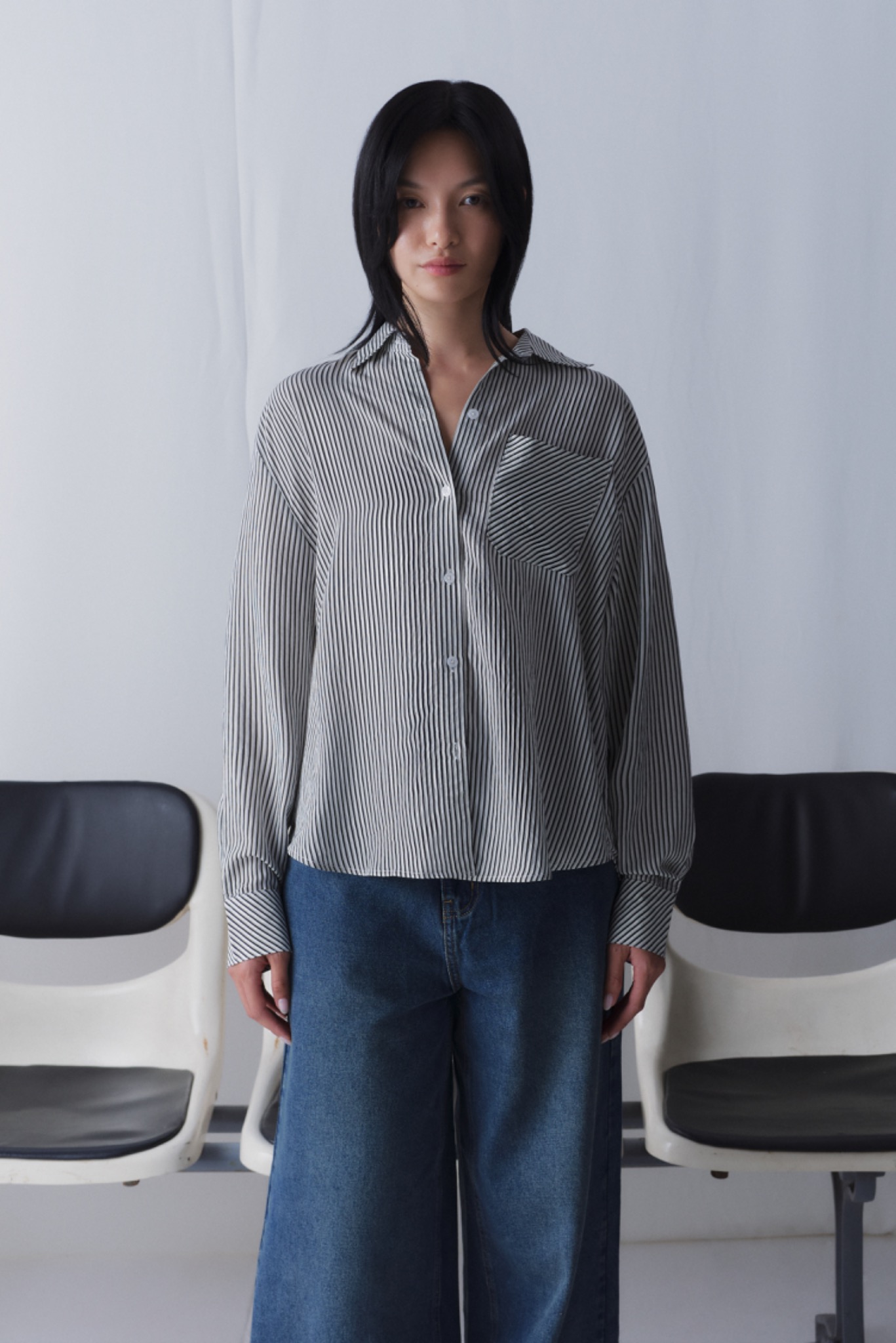 Striped Oversized Shirt – LIBÉ