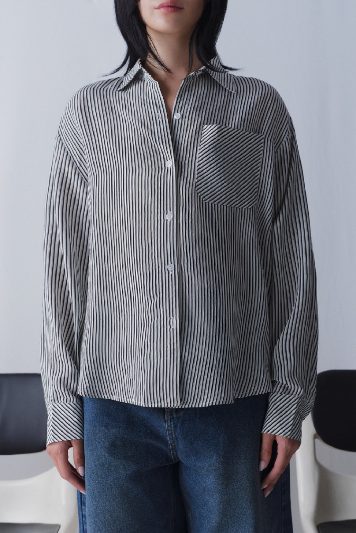Striped Oversized Shirt – LIBÉ