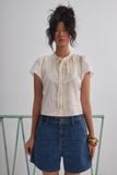  Ivory Short Sleeve Top 