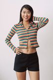  Colorful Zipper Top 