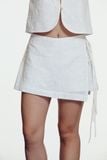  White Embroidered Skorts 