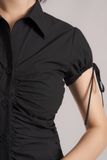  Black Ruched Shirt 