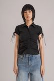  Black Ruched Shirt 