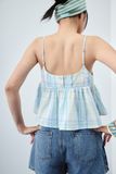  Checked Strappy Top 