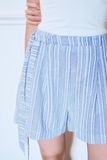  Striped Shorts With Belt 