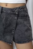  Washed Denim Skort 