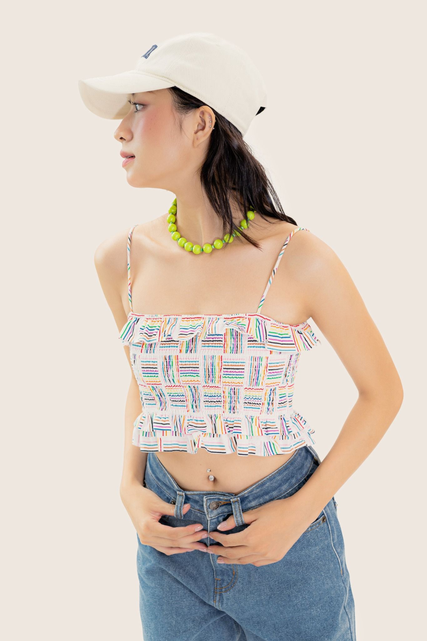  Sprinkles Smock Cami Crop Top 