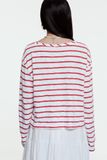 Striped Long Sleeve T-shirt - Red 