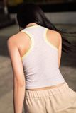  Grey Neon Hem Tank Top 