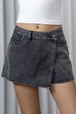  Washed Denim Skort 
