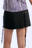  Black Zipper Pockets Mini Skirt 