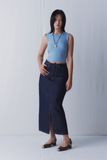  Indigo Denim Maxi Skirt 