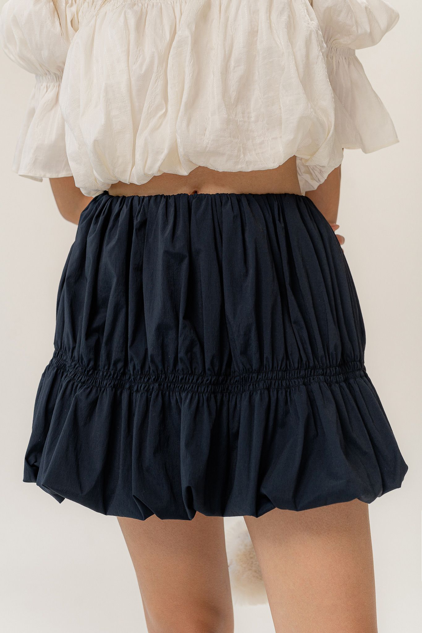  Navy Pumpkin Mini Skirt 