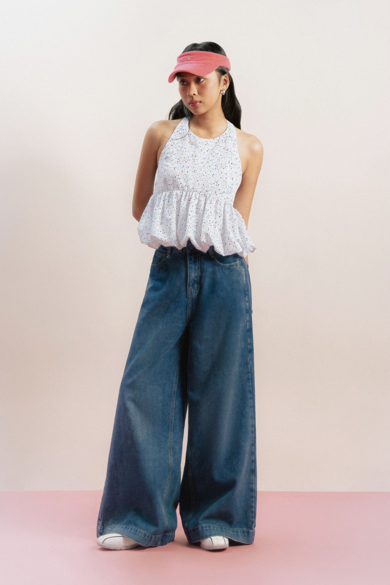  Polkat Dot Bubble Top 