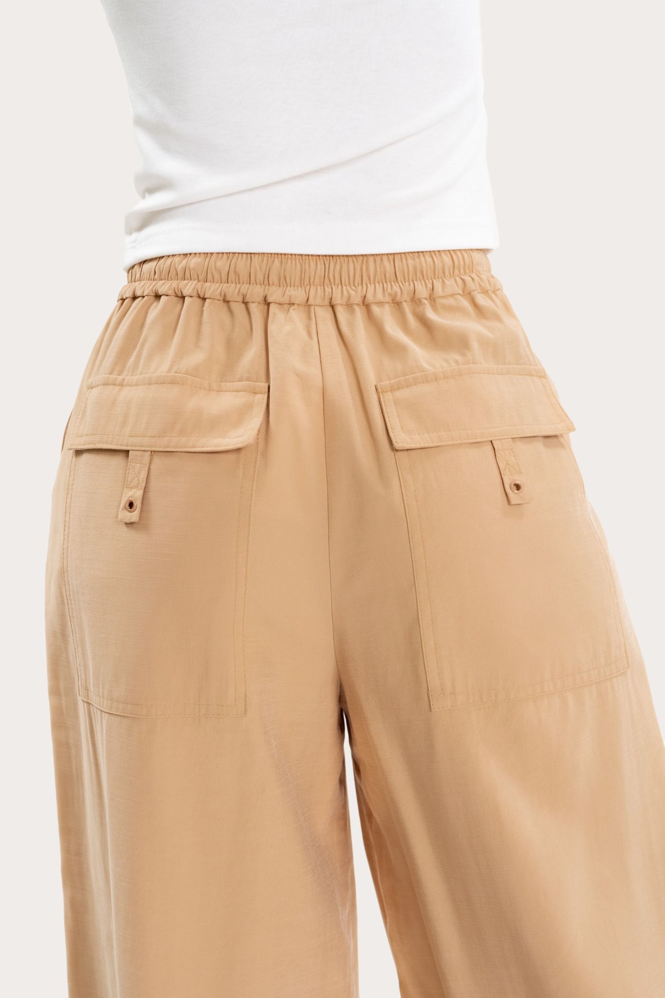  Light Corduroy Brown Zipper Khaki Trousers 