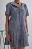  Đầm ngắn - Striped Pleated Mini Dress - LIBÉ 6858 