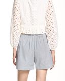  Striped Pleated Shorts 