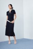  Navy Polo Midi Dress 