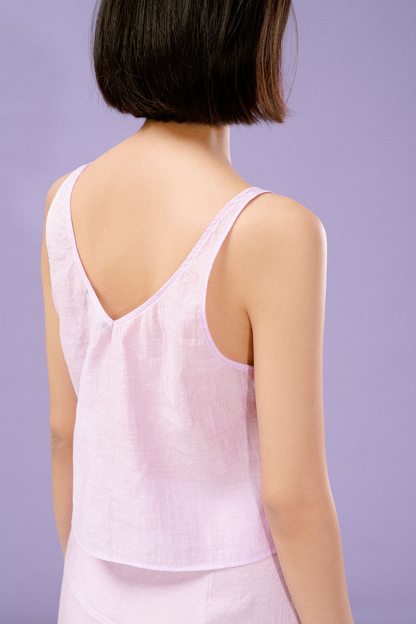  Ruffle Camisole - Purple 