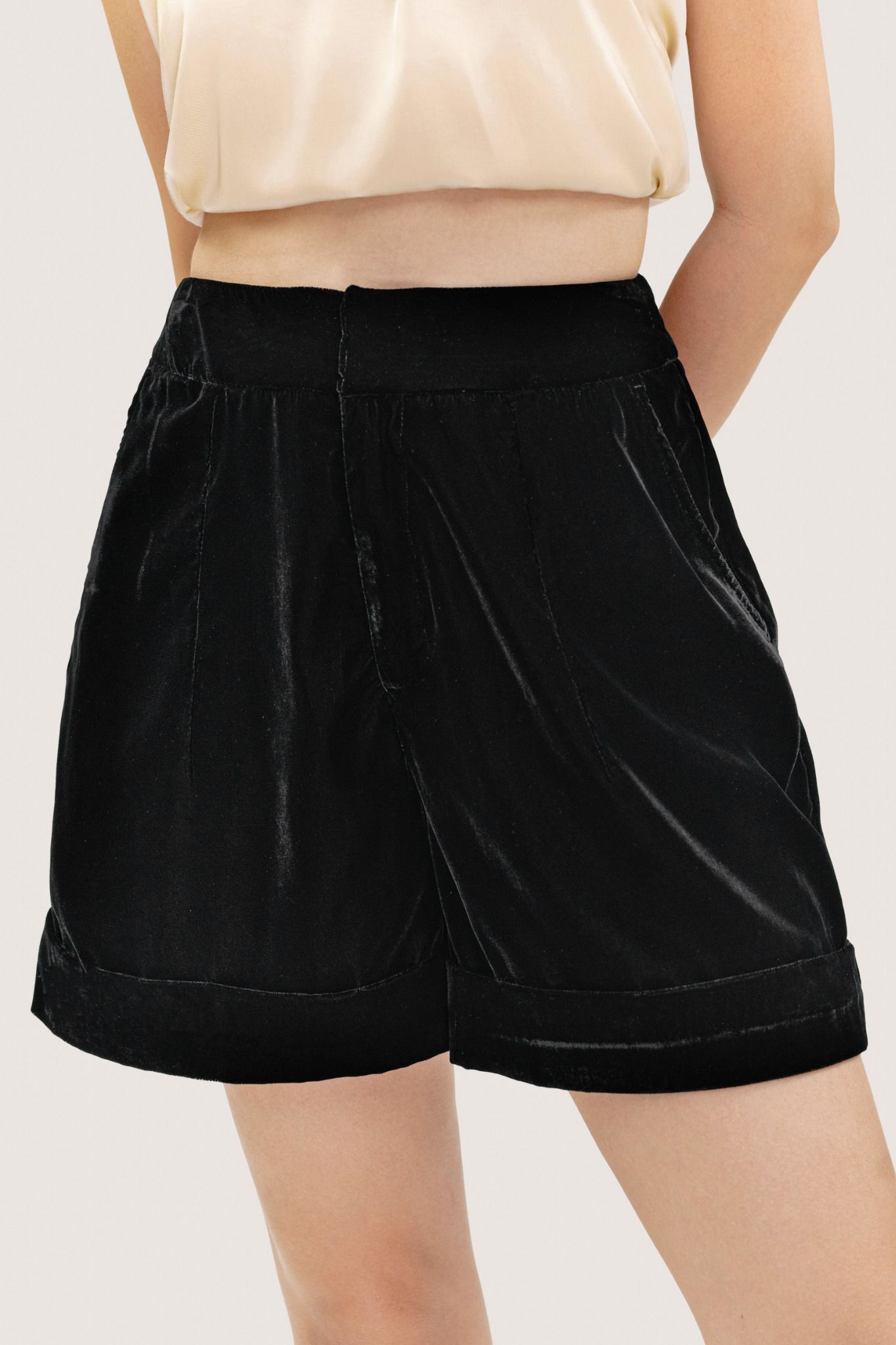  Black Velour Shorts 