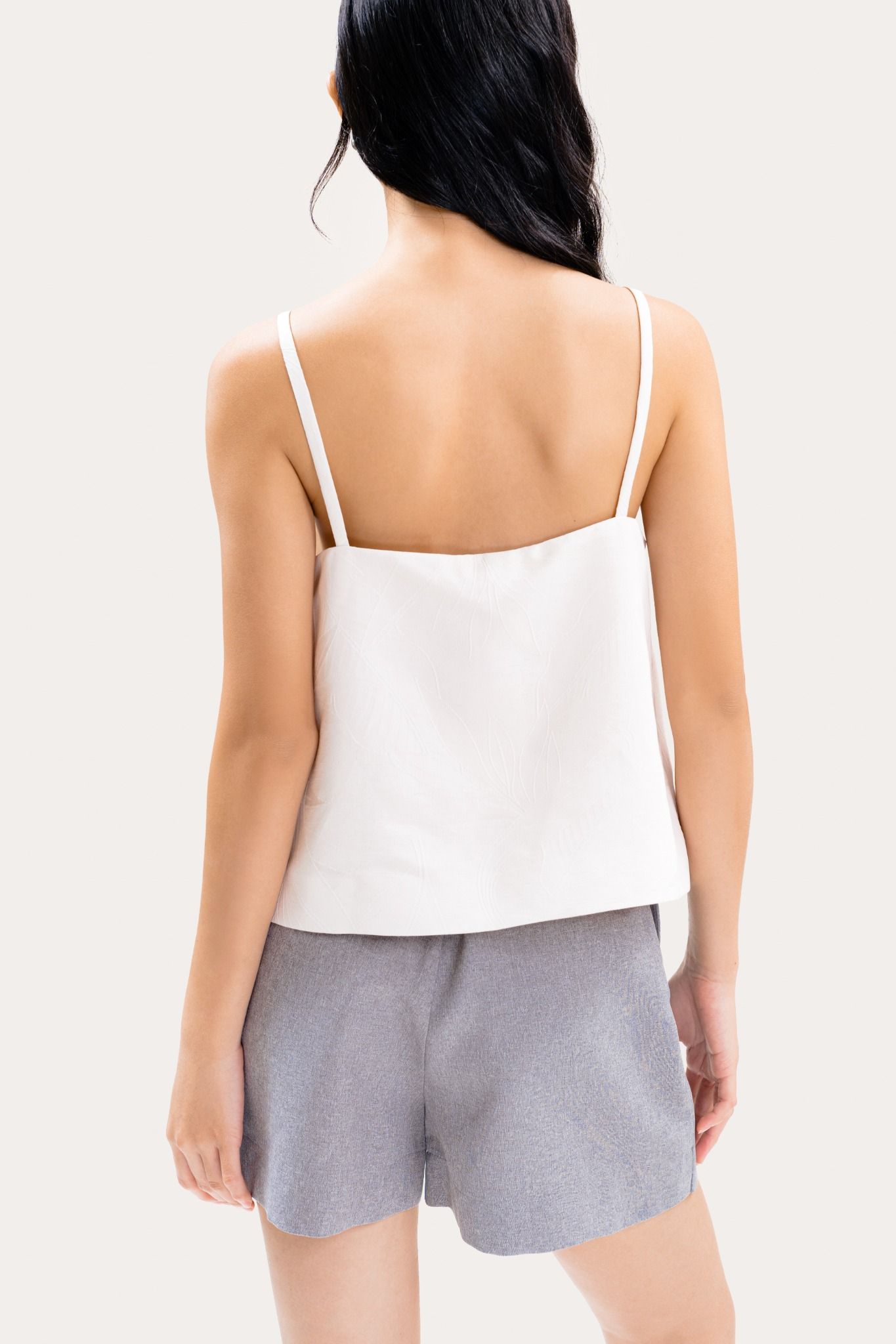  Ivory Pocket Texture Cami Top 