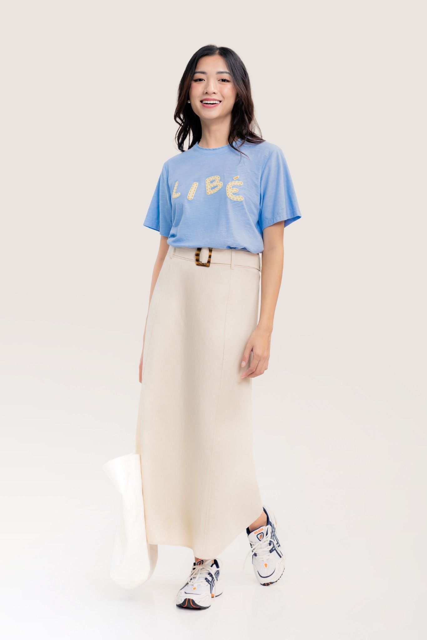  LIBÉ Blue Patched Embroidered Tee 