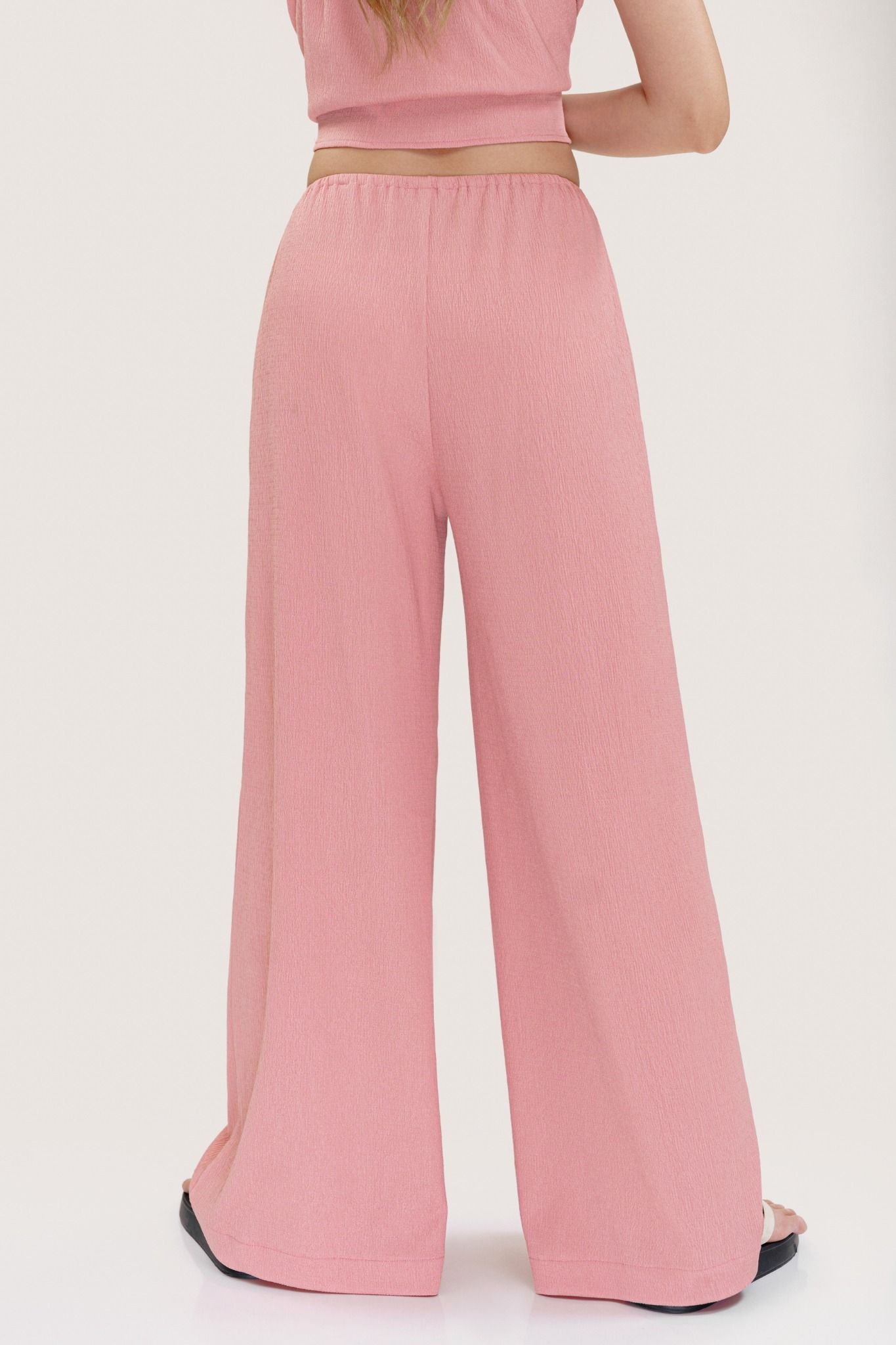  Peach Loungy Wide Leg Pants 