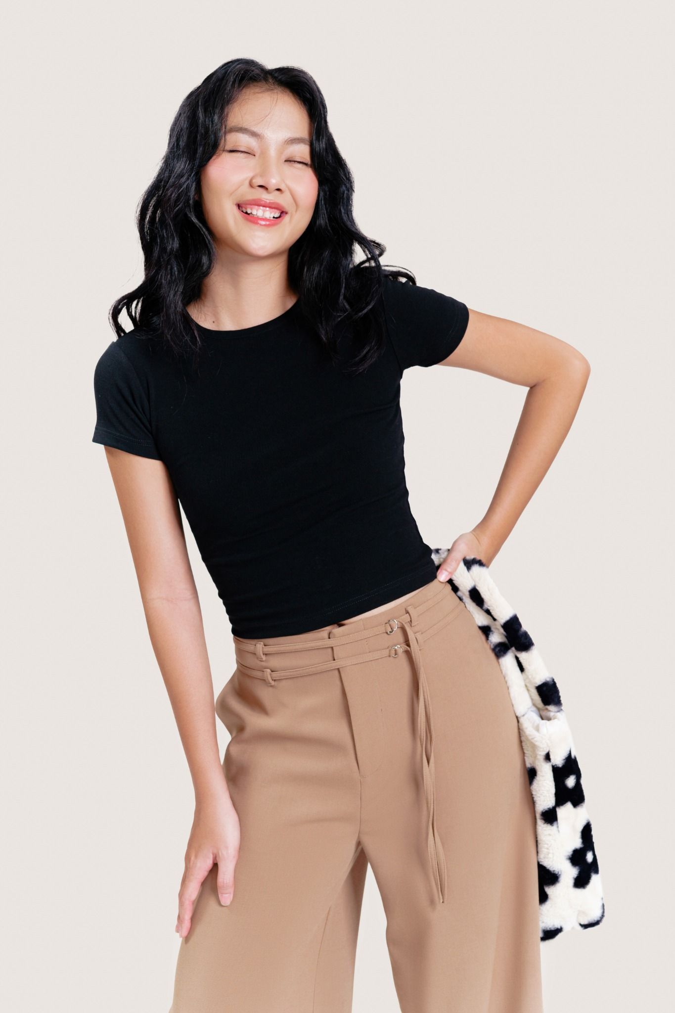  Walnut Double Strappy Wide Leg Pants 