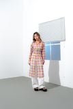  Đầm lửng - Checked Midi Shirt Dress - LIBÉ 4221 