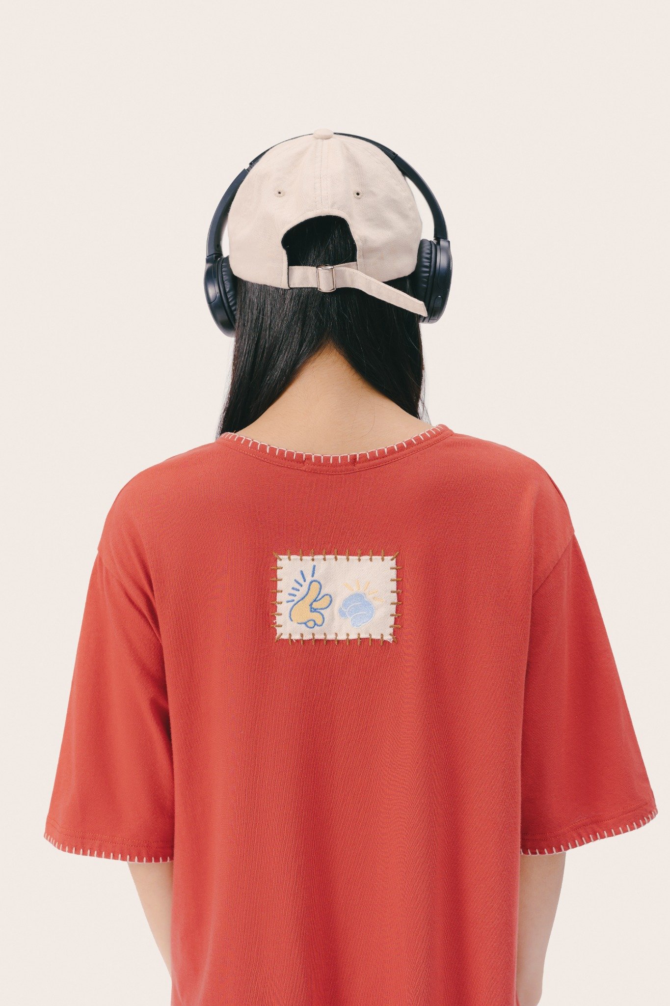 Scissors Rock Burnt Orange T shirt Dress LIBE