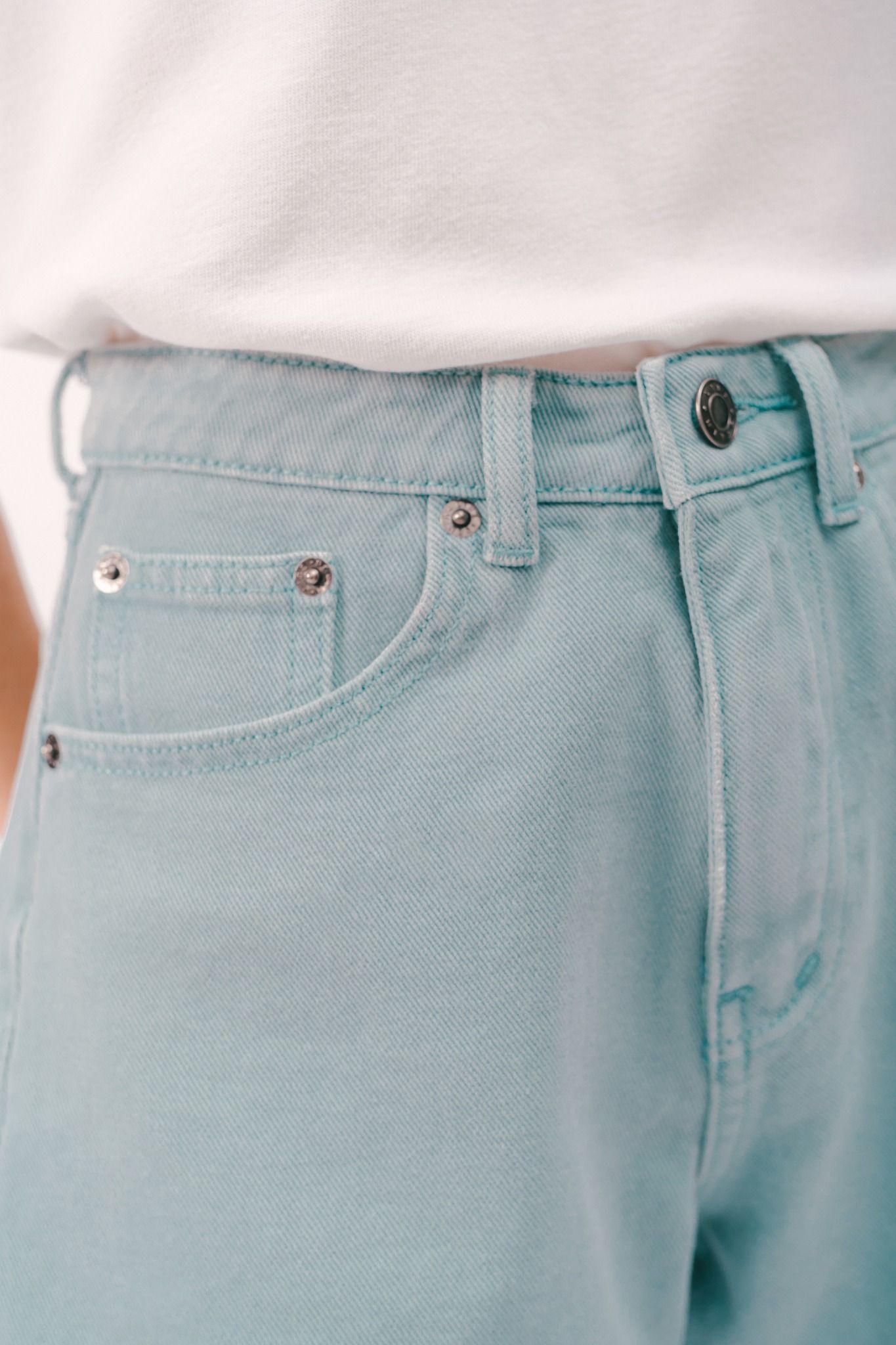  Keep It Mint Denim Shorts 