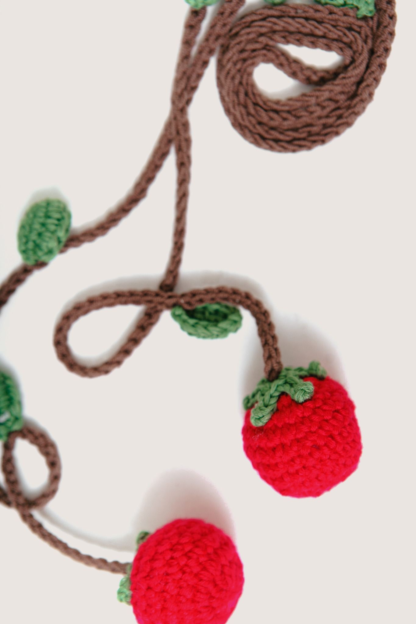  Fresh Tomato Harvest Crochet Neck Lace 