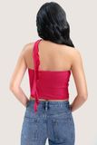  Áo ống - Plum Red Tube Top With Scarf - LIBÉ 5142 