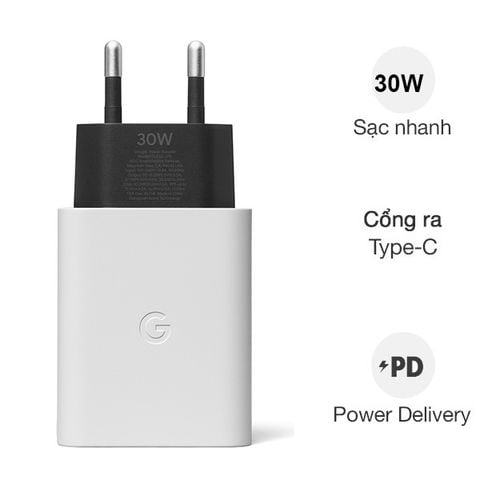 Củ sạc nhanh Google 30W chuẩn PD 3.0 chính hãng