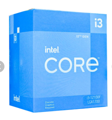 CPU Intel Core i3 12100F (3.3GHz turbo up to 4.3GHz, 4 nhân 8 luồng, 12MB Cache)