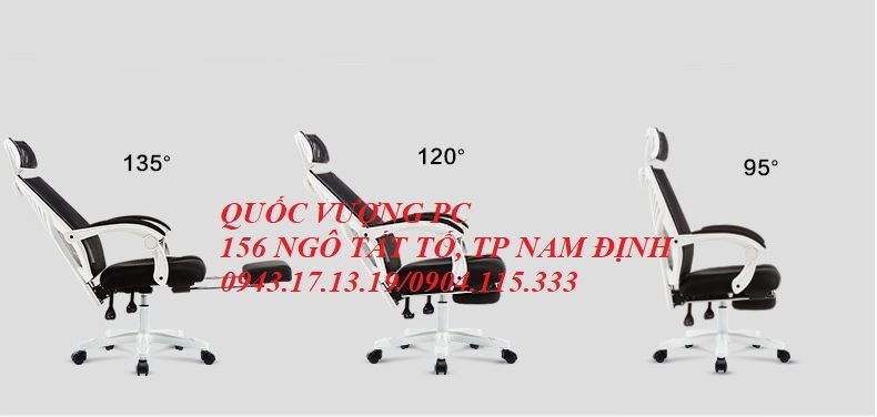GHẾ GAMING CÓ RUNG MASSAGE LƯNG VÀ GÁC CHÂN