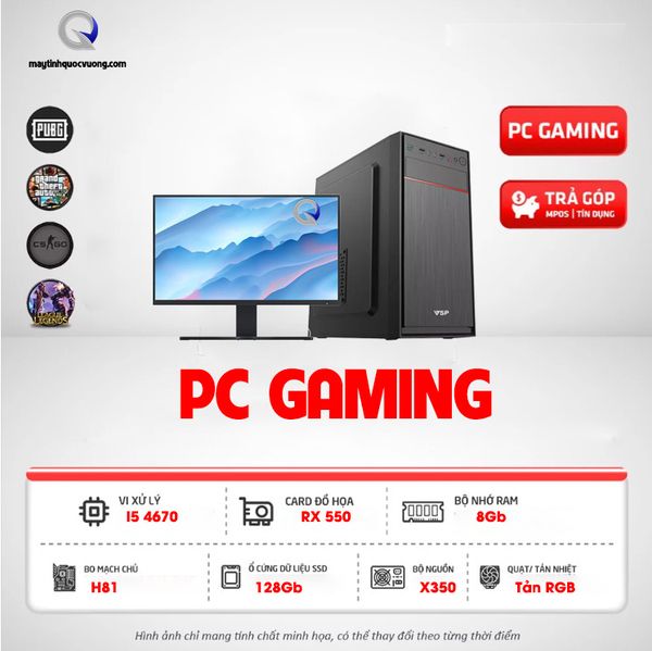 PC Gaming (i5 4670 | RX550 | 250Gb| 350W)